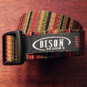 Bison Designs Nylon Adjustable Multi-Color Belt